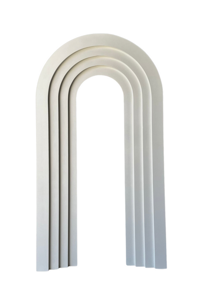 WHITE 3D HOLLOW LAYERD ARCH