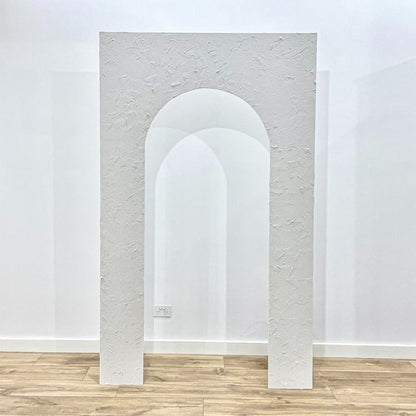 WHITE TEXTURED ARCH DOOR FRAME