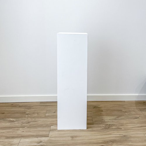 WHITE RECTANGLE PLINTH