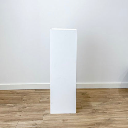 WHITE RECTANGLE PLINTH