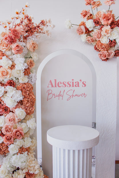 WHITE TEXTURED ARCH DOOR FRAME WITH FILLER ARCH
